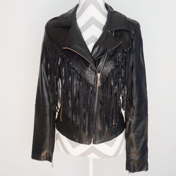 Forever 21 Jackets & Blazers - Forever 21 Fringe moto jacket